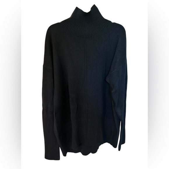 French Connection Black High Neck sweater Large Super Soft - Picture 1 of 9